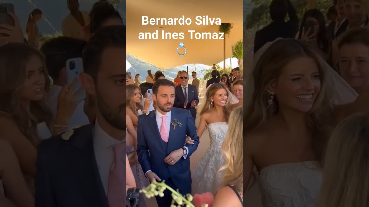 Manchester city star players attend Bernardo Silva's wedding in